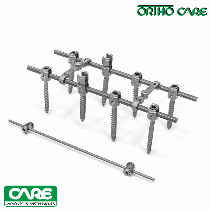 Система для транспедикулярної фіксації хребта (8 гвинтів) ORTHO CARE